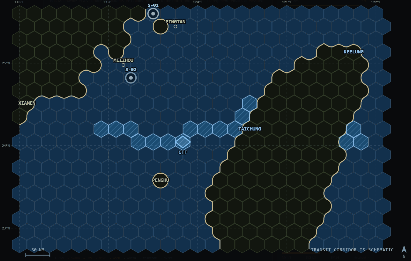 The operating picture a player held during a campaign